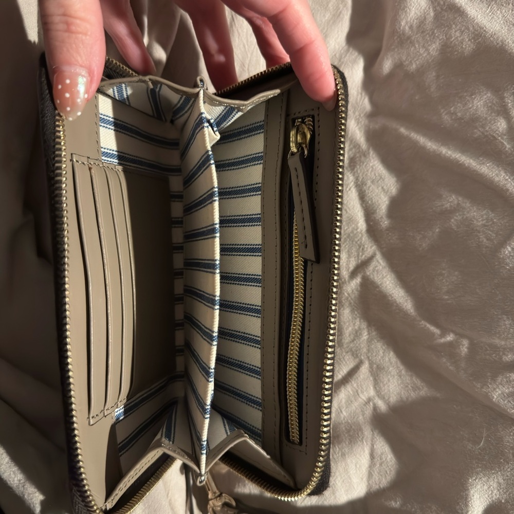 Dooney & Bourke Taupe Wristlet - Picture 2 of 3